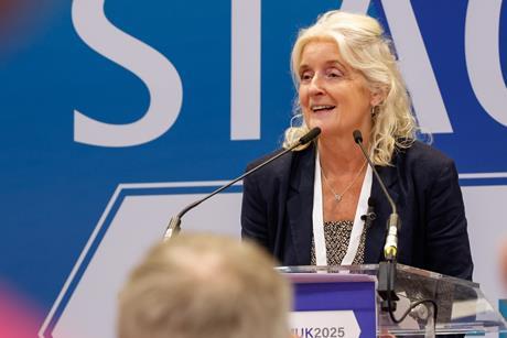 RSC president Annette Doherty addressing an audience at a conference